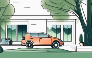 A car parked under a tree with moss-covered windows