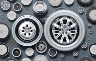 A set of car wheels