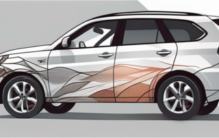 A car going through the process of full wrap vinyl