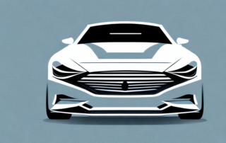 A sleek car wrapped in auto carbon foil