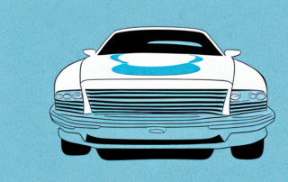 A car with visible scratches on its surface