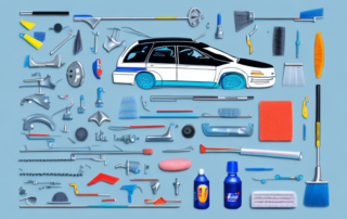 A car with visible scratches on its plastic parts