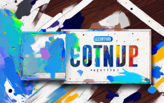 An old wooden surface with patches of removed paint