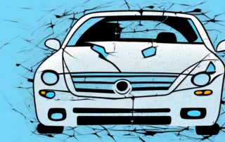 A car with deep scratches on its paintwork