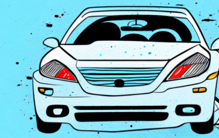 A car with visible paint damage