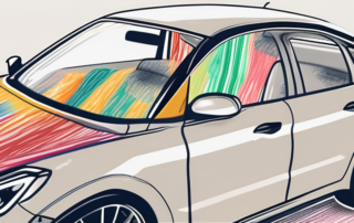 A car with visible scratches