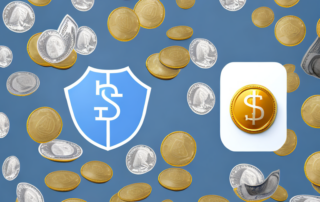 A wallet with coins and bills next to a symbolic representation of a liability insurance policy