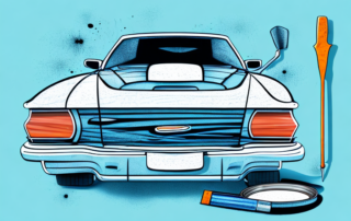 A car with visible scratches on its paintwork