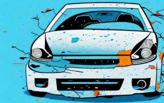 A car with a deep scratch on its paintwork