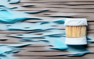 A wooden surface with dried wall paint on it