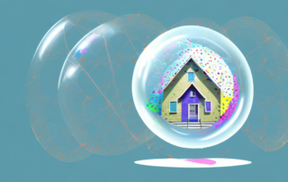 A home surrounded by a protective bubble