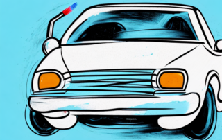 A car door partially painted