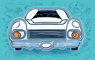 A car with its wheels being wrapped in foil