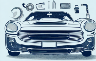 A car being detailed in a picturesque setting of neu ulm