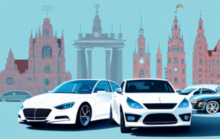 Several cars showcasing different types of car wraps