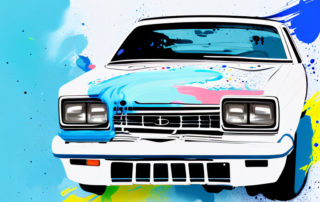 A car half covered in fresh