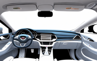 A variety of car interiors