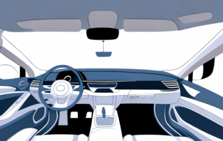 A car interior focusing on the dashboard