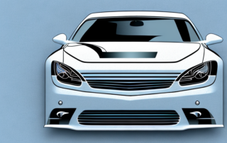 A car half covered with a sleek