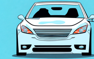 A car with half of it covered in a shiny protective film