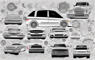 A car with various stylish and trendy side decorations