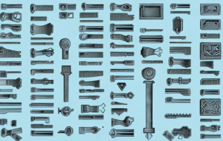 Various types of locks and keys