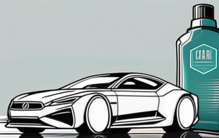 A car with noticeable scratches on one side