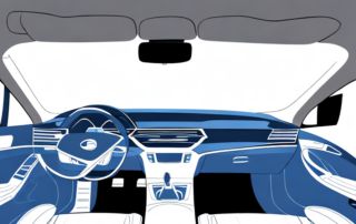 The interior of a car