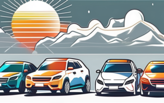 Various car cleaning products like foam