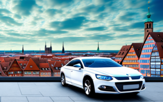 A car being wrapped in a high-quality