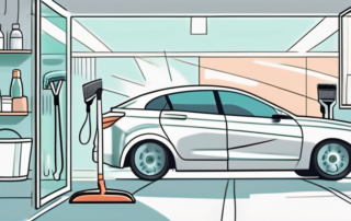 A car with its doors open