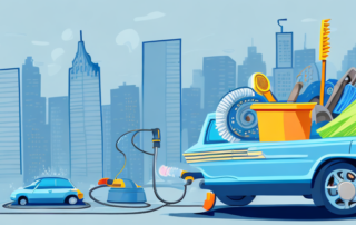 A car parked on a city street