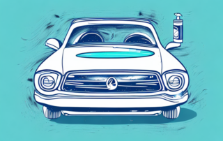 A car with visible scratches on its surface and a tube of toothpaste next to it