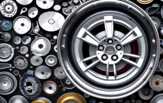 Several types of car rims