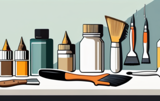 Various tools such as a paint scraper