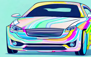 A car being wrapped in a unique