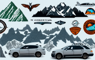 A variety of car stickers