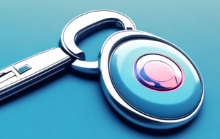 A car key hovering near a pristine car