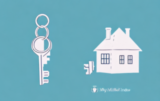 A single key with a small