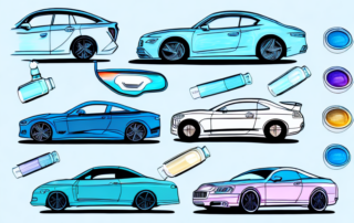 Several cars in different colors