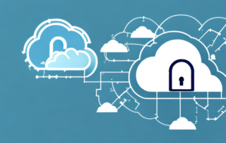 A cloud secured with a padlock