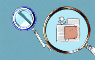 A broken vase under a magnifying glass