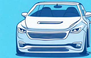 A car being wrapped in a sleek