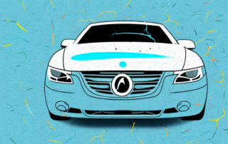 A car with visible plastic scratches on its surface