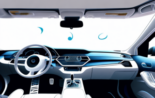 A car interior focusing on the dashboard with visible scratches