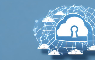 A cloud with a lock symbol