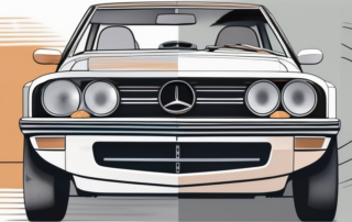 A car half covered in ceramic coating