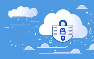 A secure cloud floating above a fortress