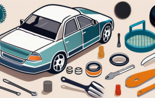 A car tire gleaming with reifenglanz gel