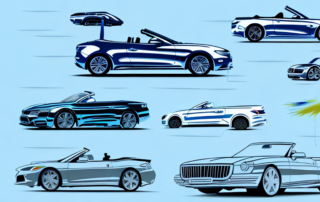 Several convertibles in various colors